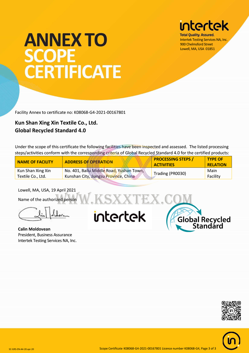 SCOPE certificate
