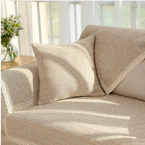 Linen like Chenille yarn upholstery fabric in fashion